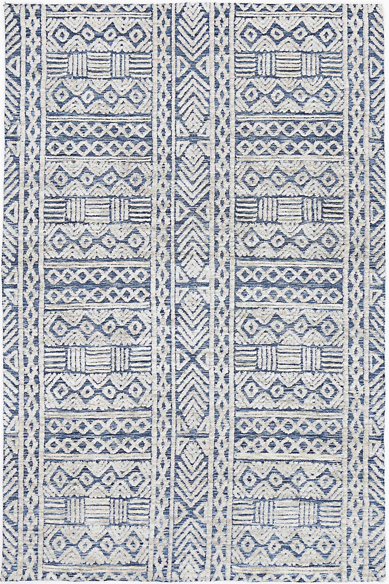 Amber Navy Tribal Rug