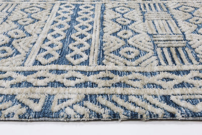 Amber Navy Tribal Rug