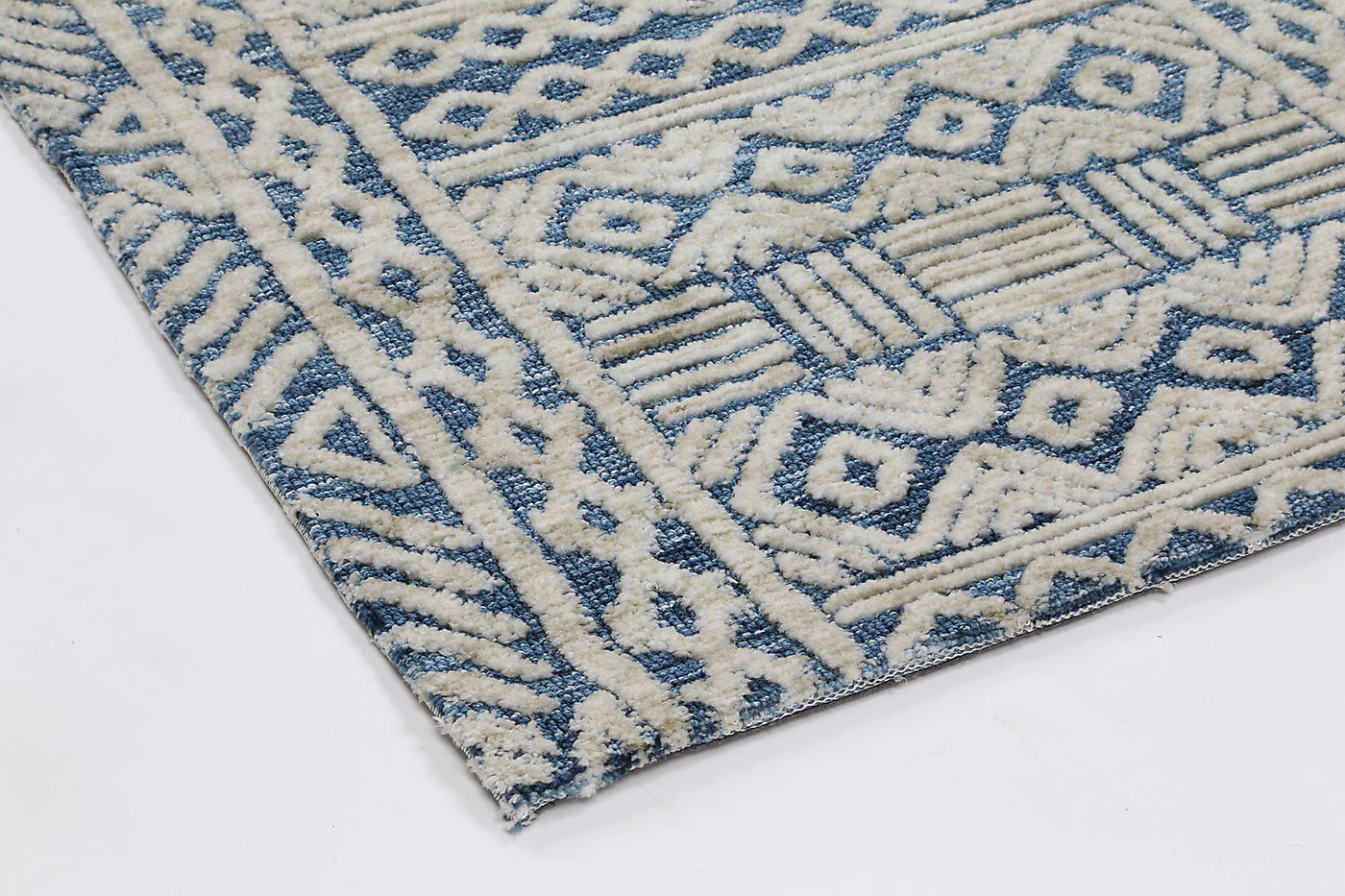 Amber Navy Tribal Rug