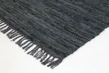 Toppa Grey Leather 2 Rug