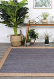 Madrid Centre Grey Jute Rug