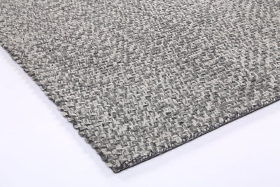 LA Charcoal Wool Blend Rug