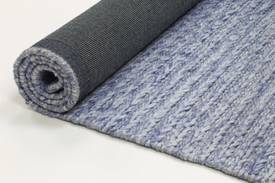 LA 1 Blue Wool Blend Rug