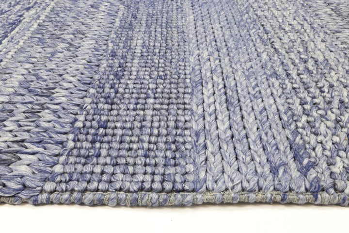 LA 2 Blue Wool Blend Rug