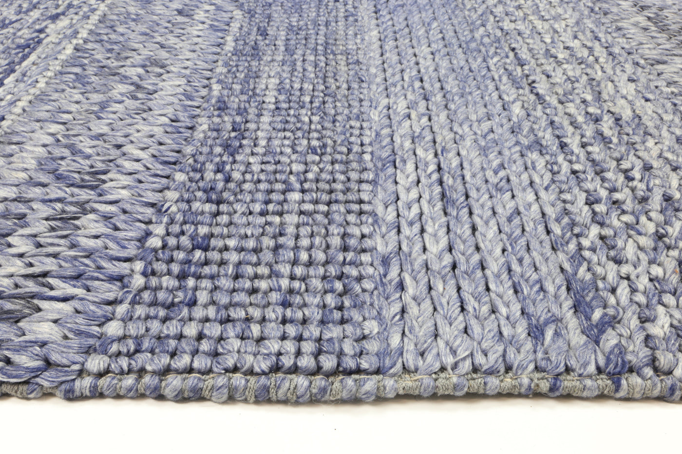 LA 2 Blue Wool Blend Rug