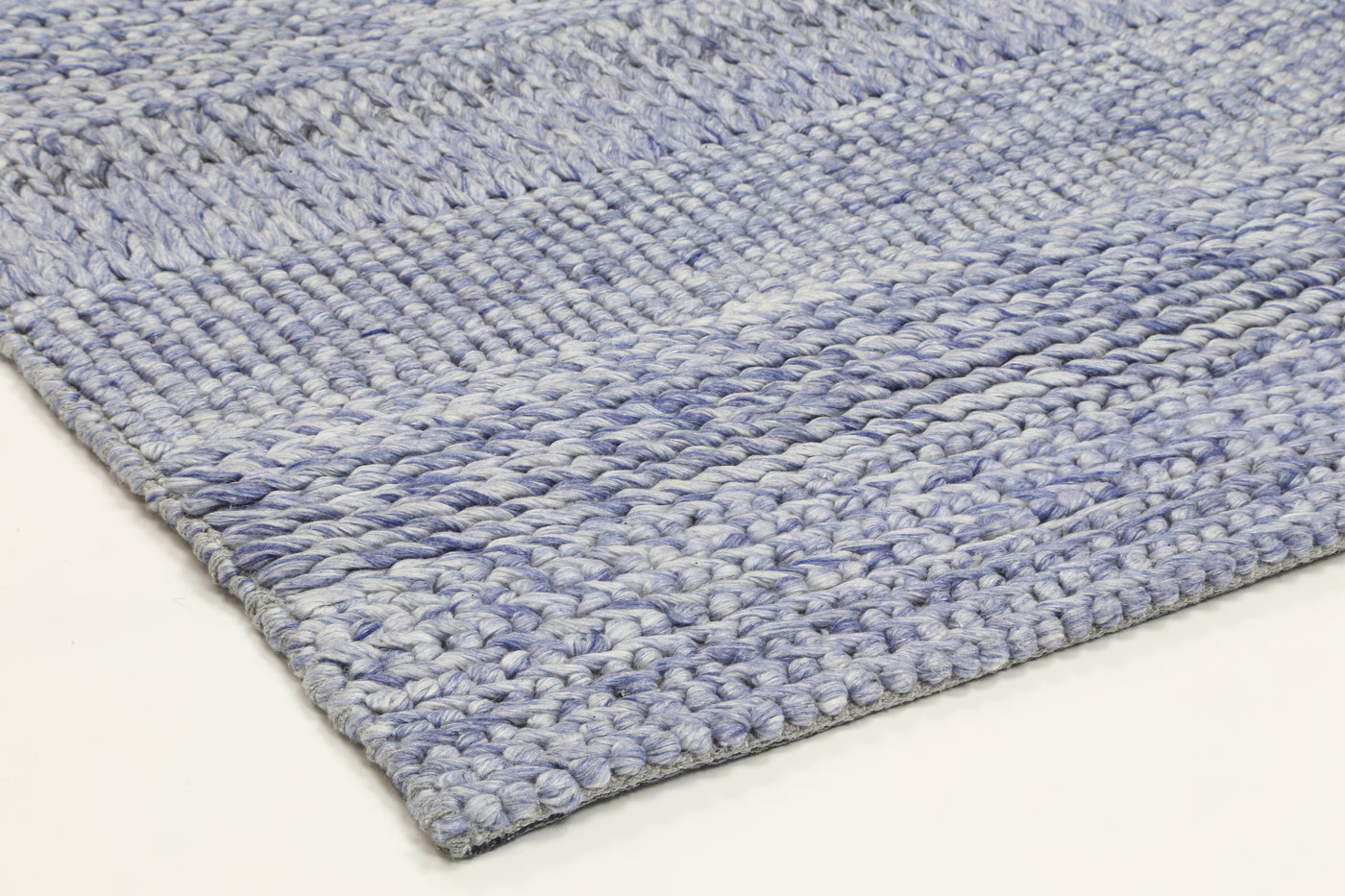 LA 2 Blue Wool Blend Rug