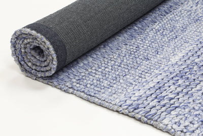 LA 2 Blue Wool Blend Rug