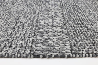 LA 2 Charcoal Wool Blend Rug