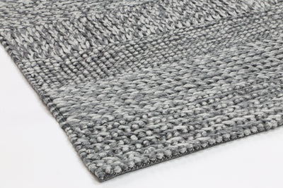 LA 2 Charcoal Wool Blend Rug