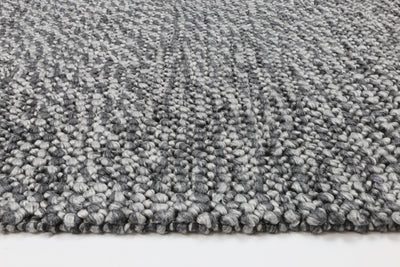 LA 3 Charcoal Wool Blend Rug