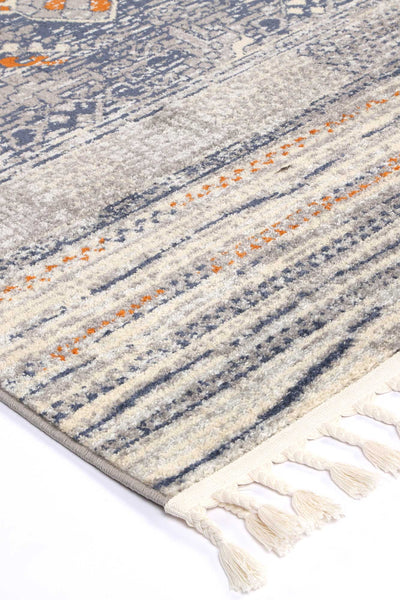 Yazd 41 Blue & Cream Contemporary Rug