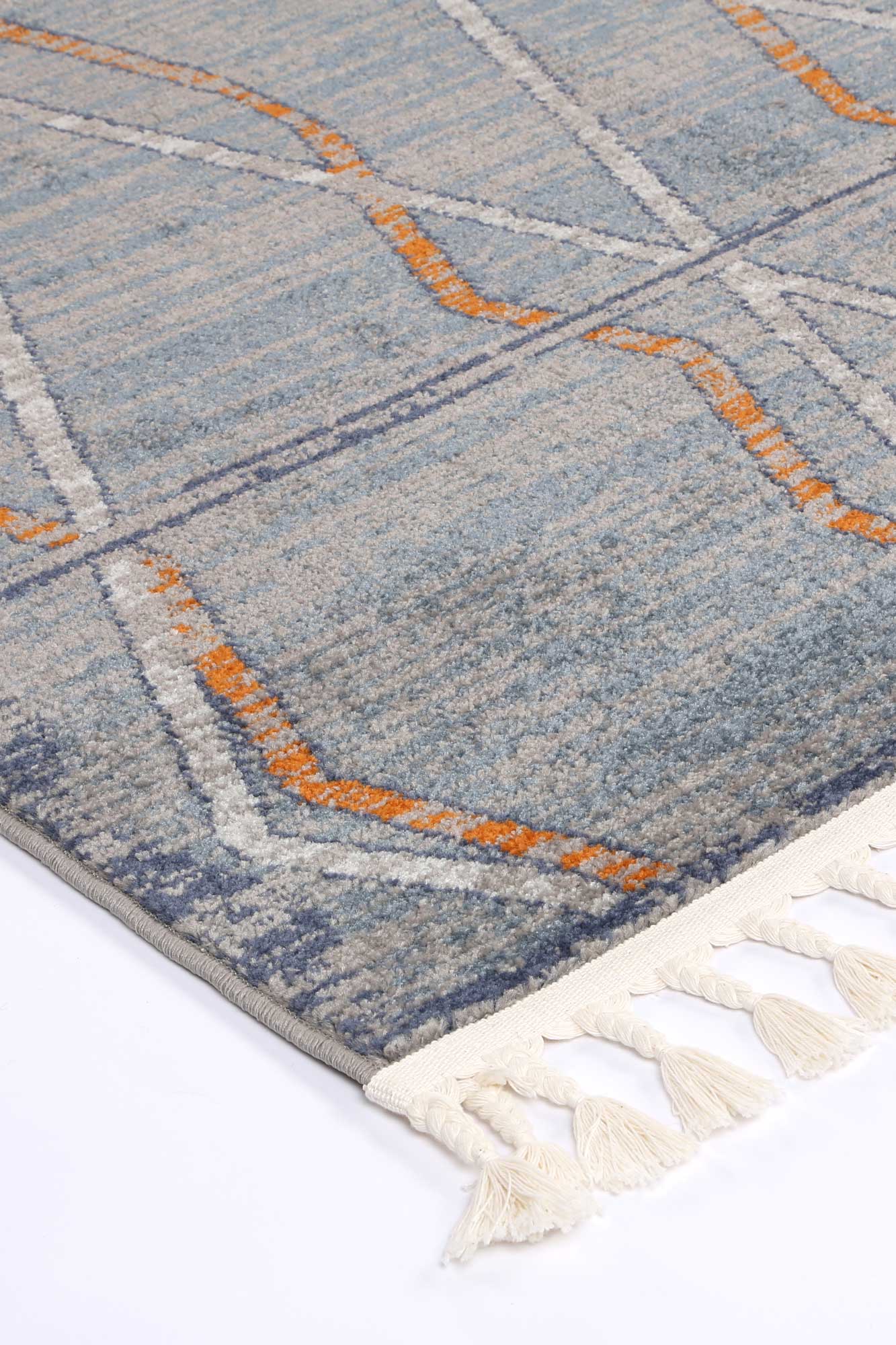 Yazd 3 Blue Contemporary Rug