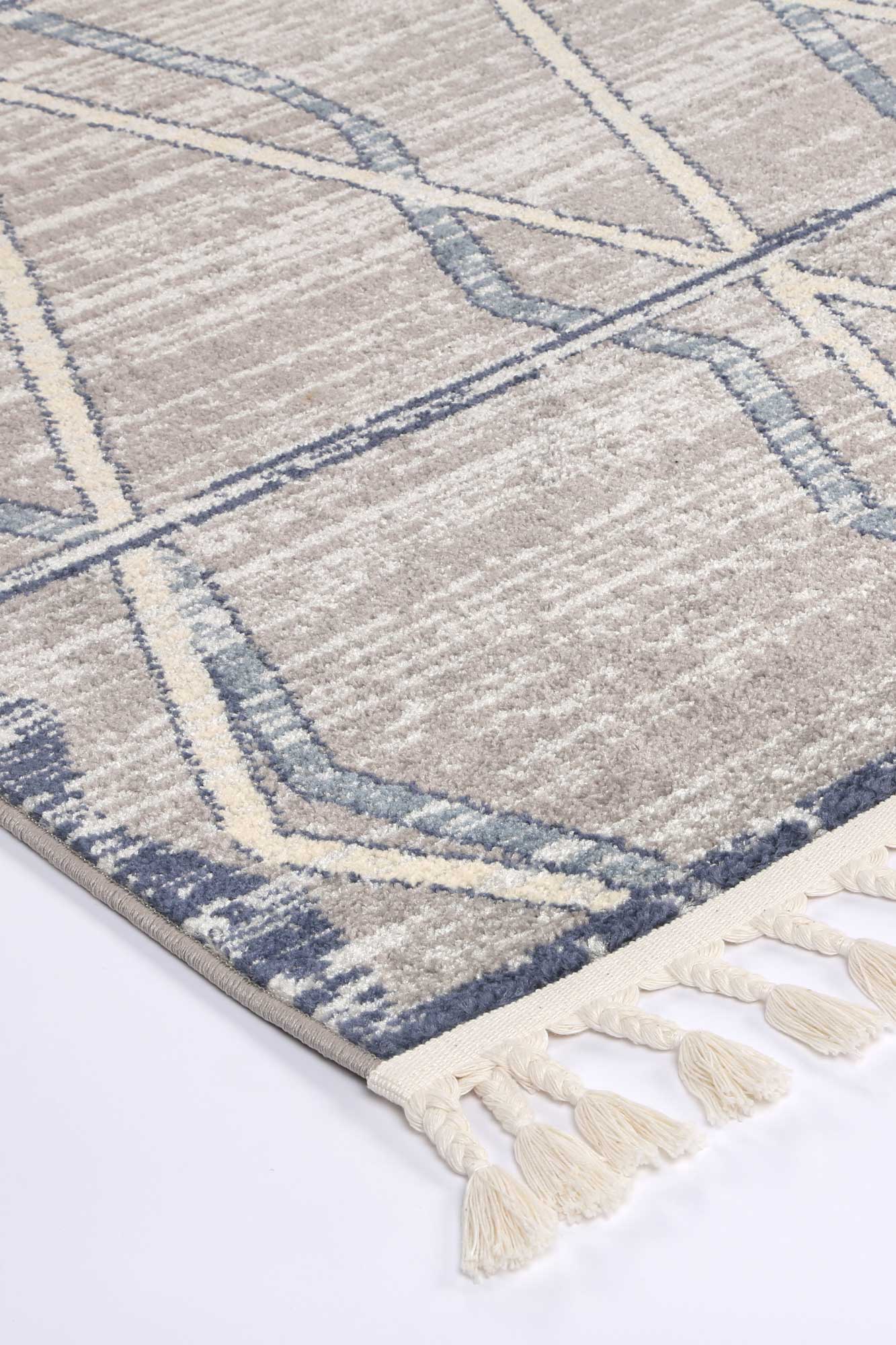 Yazd 52 Blue & Grey Contemporary Rug