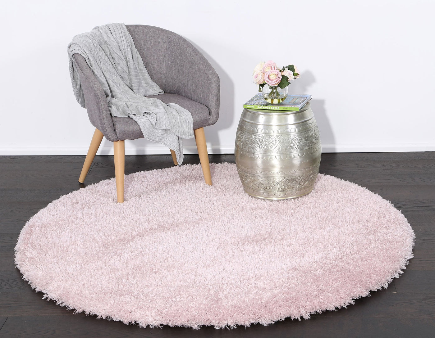 Florence Shag Rug Light Pink