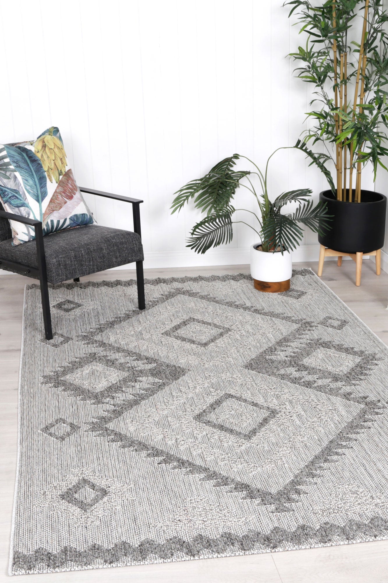 Fantasi 03 Indoor / Outdoor Grey Rug