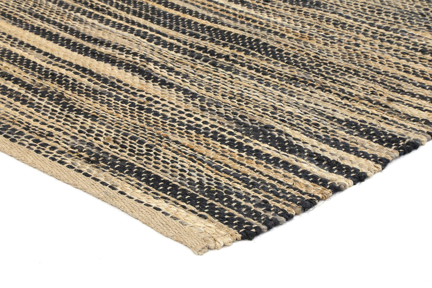 Holma Stripe Grey Jute Rug