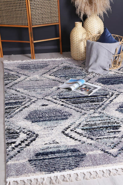 Max 5 Blue Geometric Rug