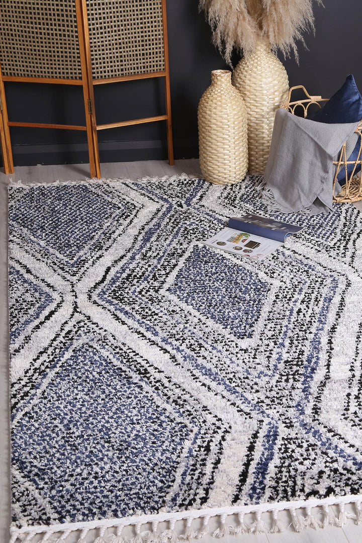 Max 6 Blue Geomteric Rug