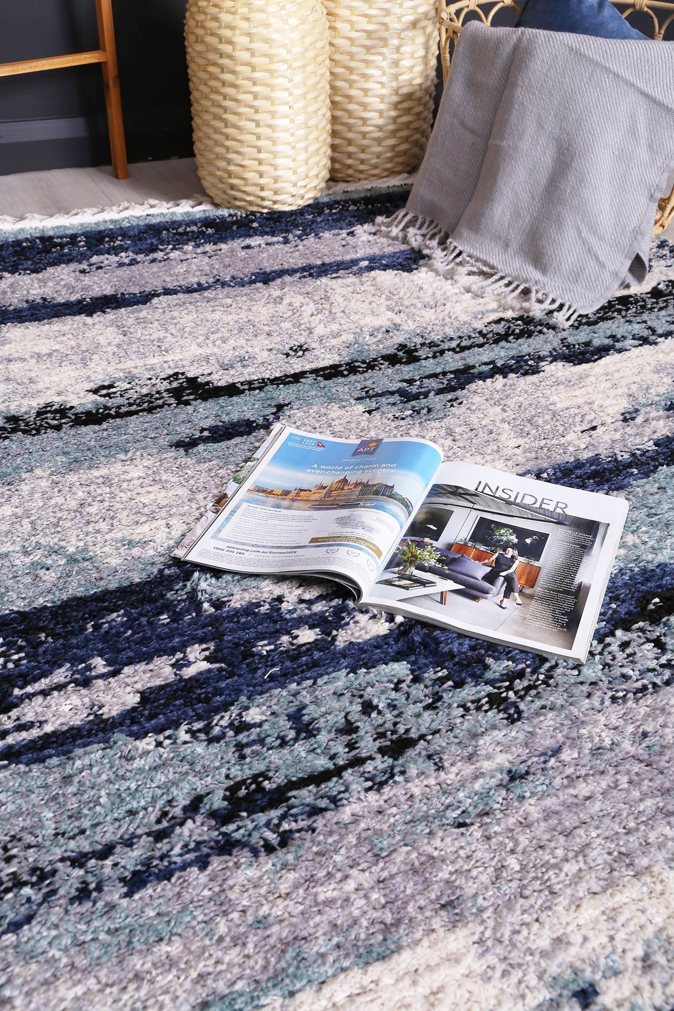 Max 7 Blue Abstract Rug