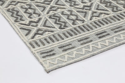 Tran 4 Grey Contemporary Rug