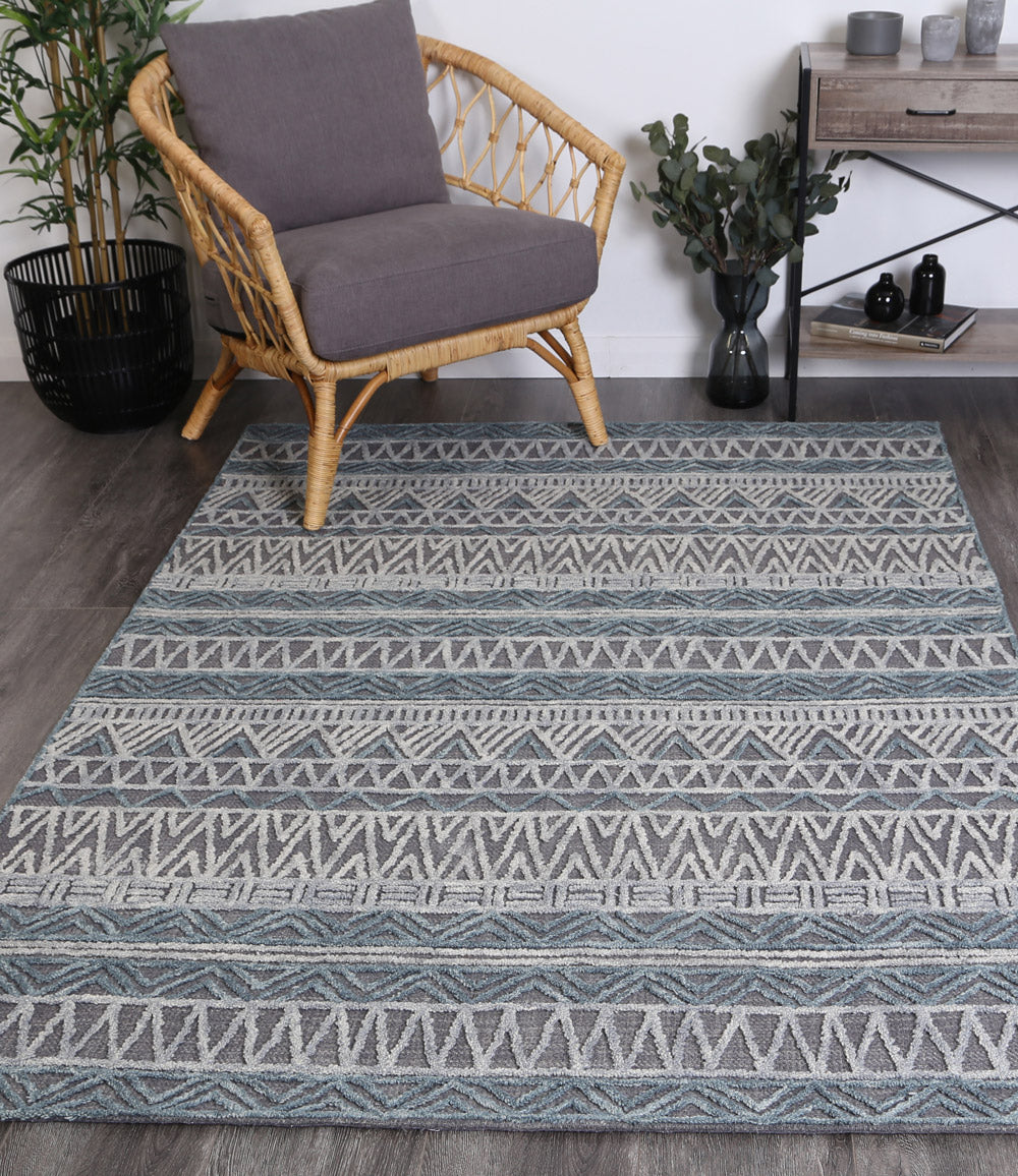 Tran 3 Charcoal Contemporary Rug