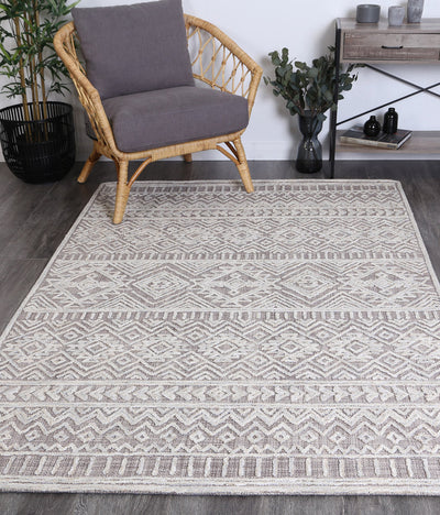 Tran 2 Ash Contemporary Rug