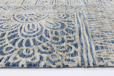 Amber Newburg Navy Tribal Rug