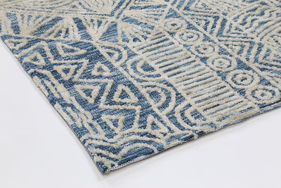 Amber Newburg Navy Tribal Rug