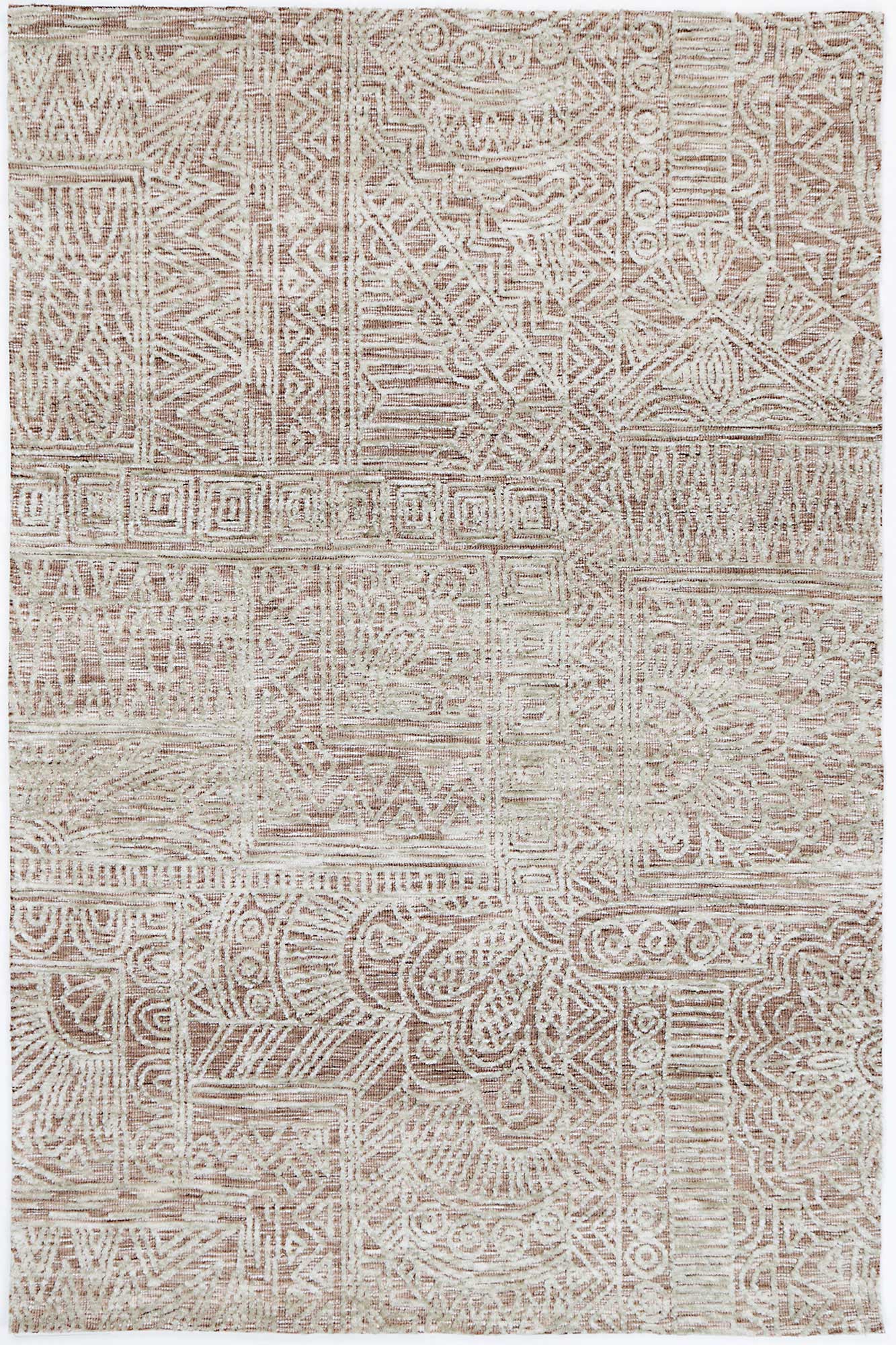 Amber Newburg Rust Tribal Rug