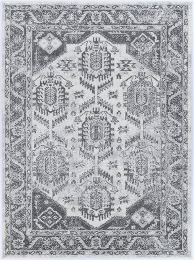 Loft White Grey Traditional Rug