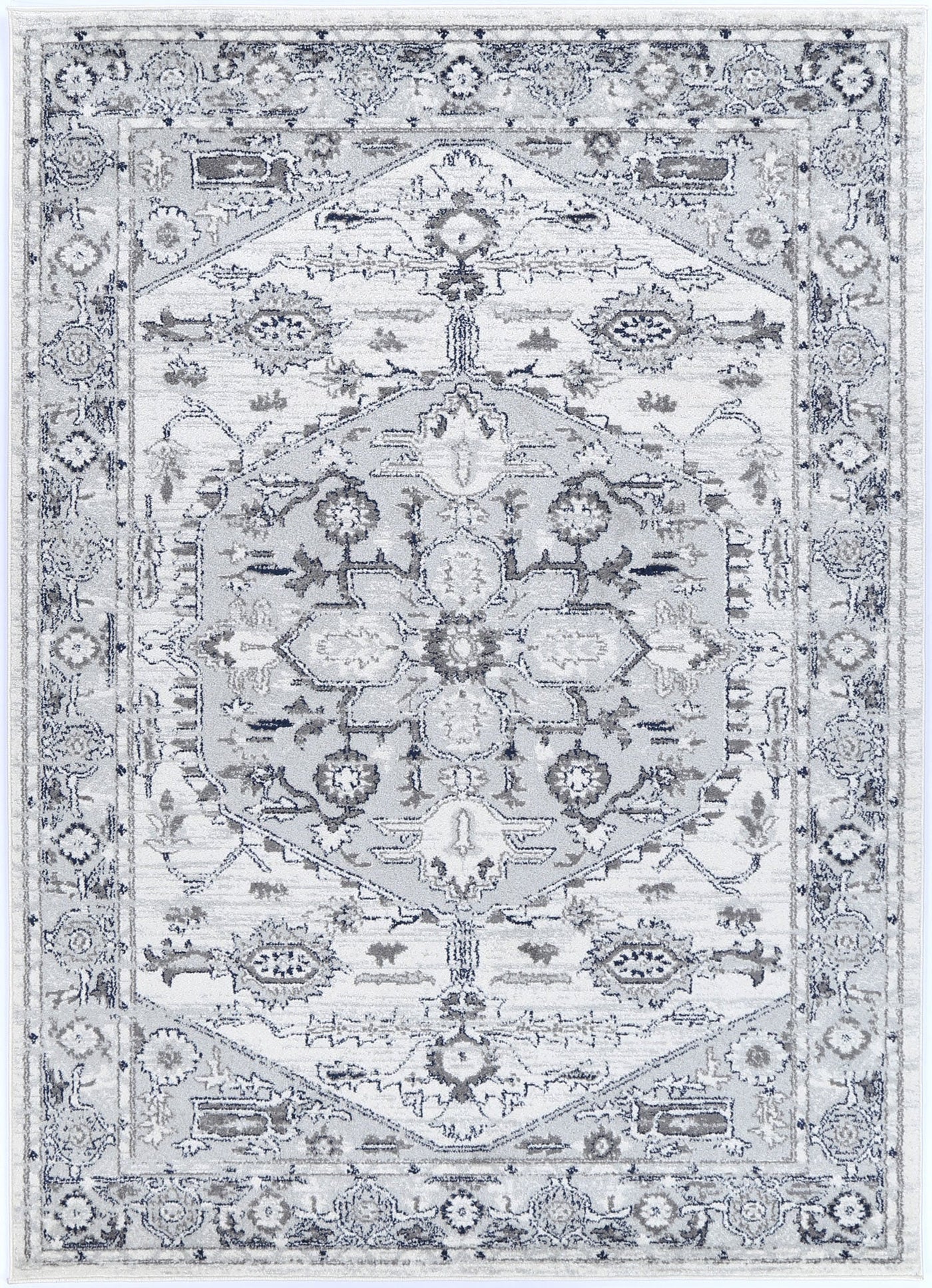 Loft Grey White Rug