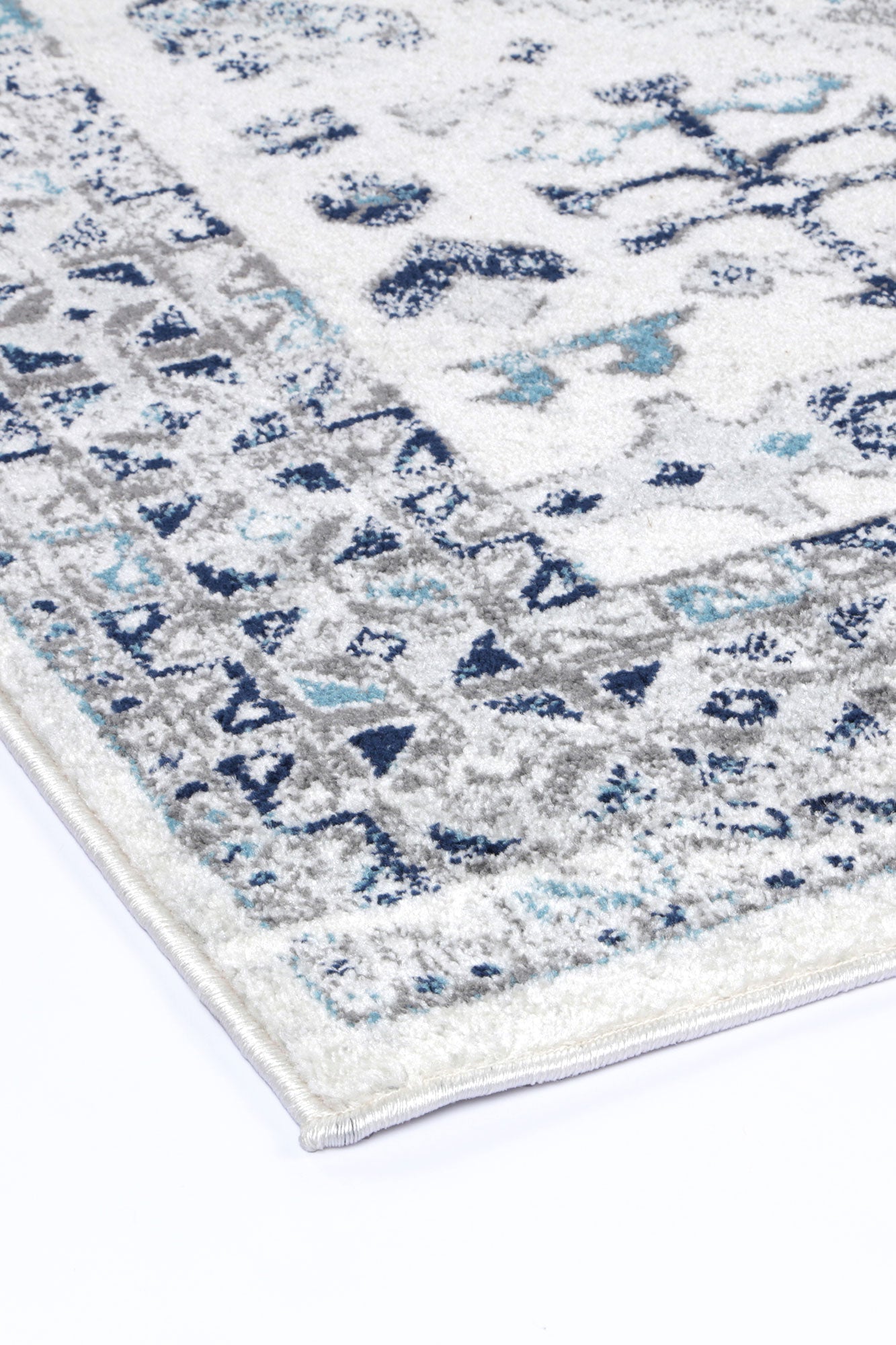 Loft Cream Blue Traditional Rug