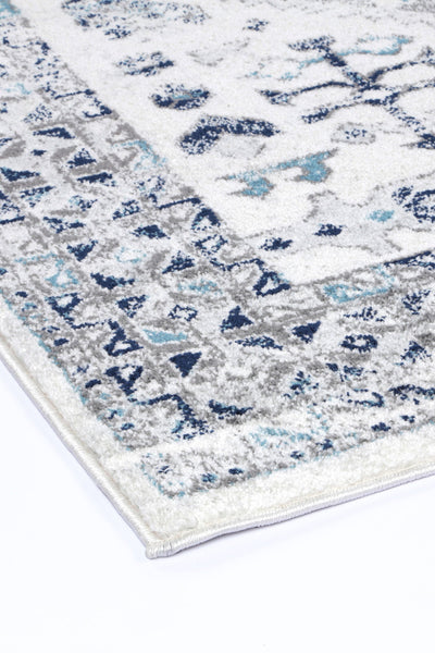 Loft Cream Blue Traditional Rug