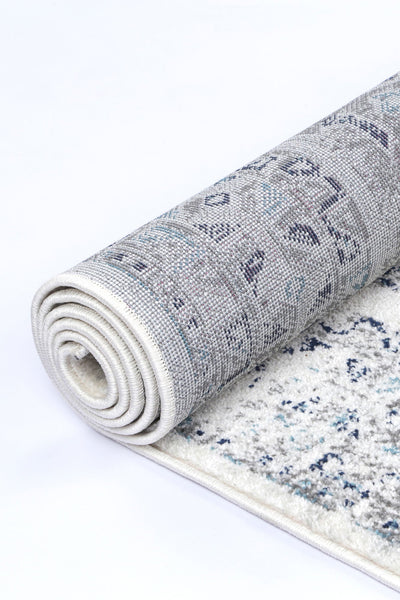 Loft Cream Blue Traditional Rug