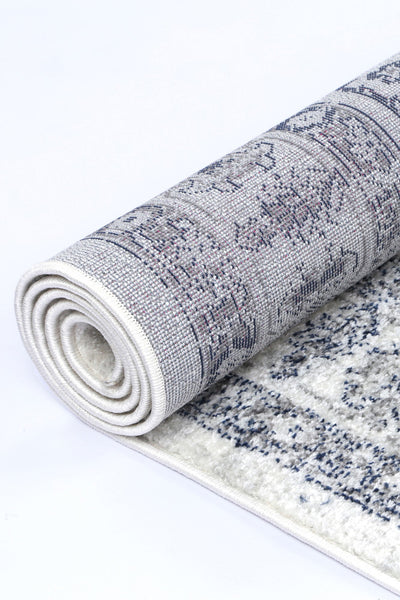 Loft Navy Cream Traditional Rug