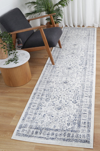 Loft Navy Cream Traditional Rug