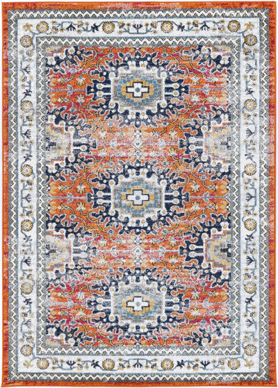 Loft Rust Multi Traditional Rug