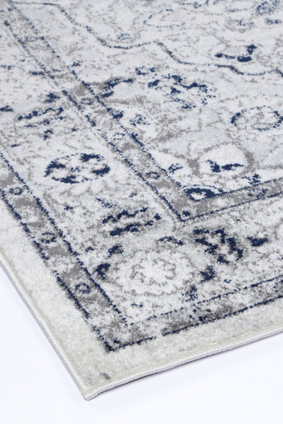 Loft Cream Navy Floral Rug