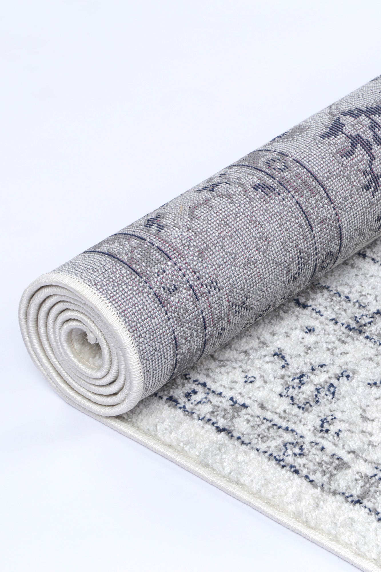 Loft Cream Navy Floral Rug