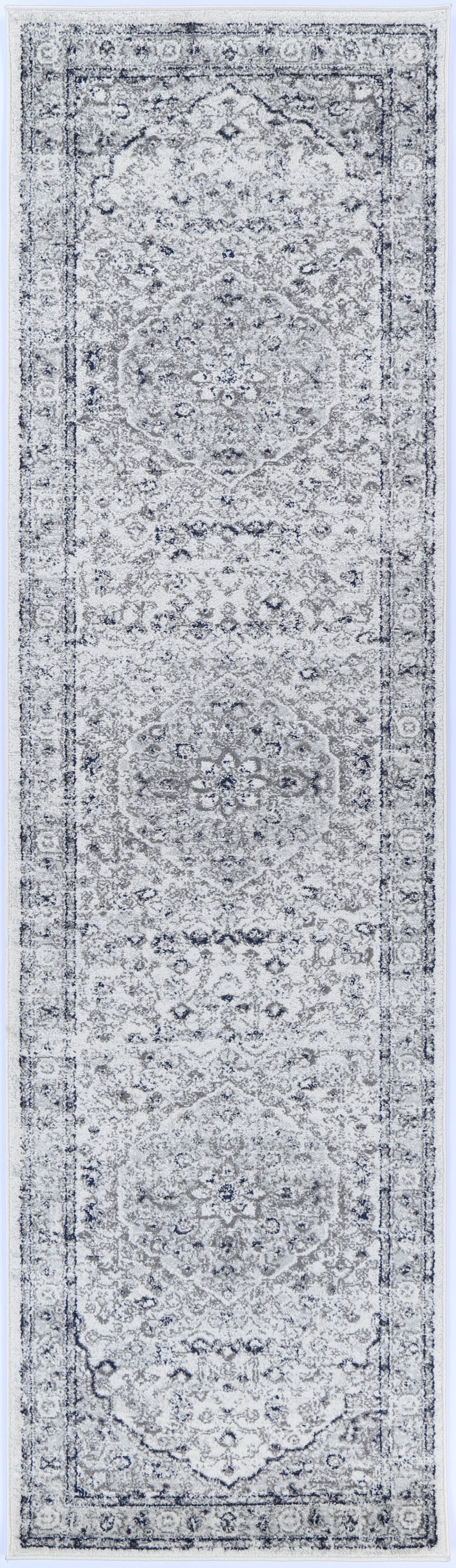 Loft Cream Navy Floral Rug