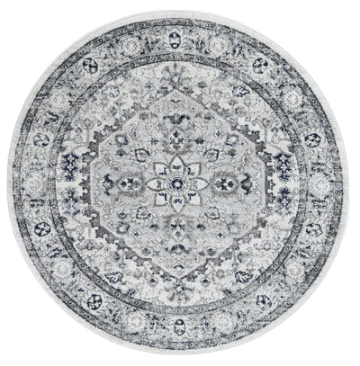 Loft Cream Navy Floral Rug