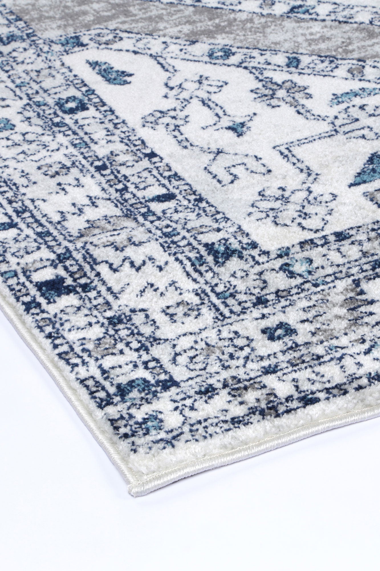 Loft Navy Cream Ancient Rug