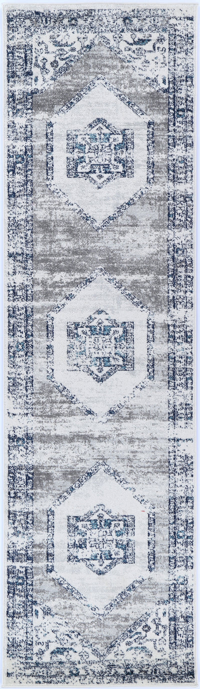 Loft Navy Cream Ancient Rug