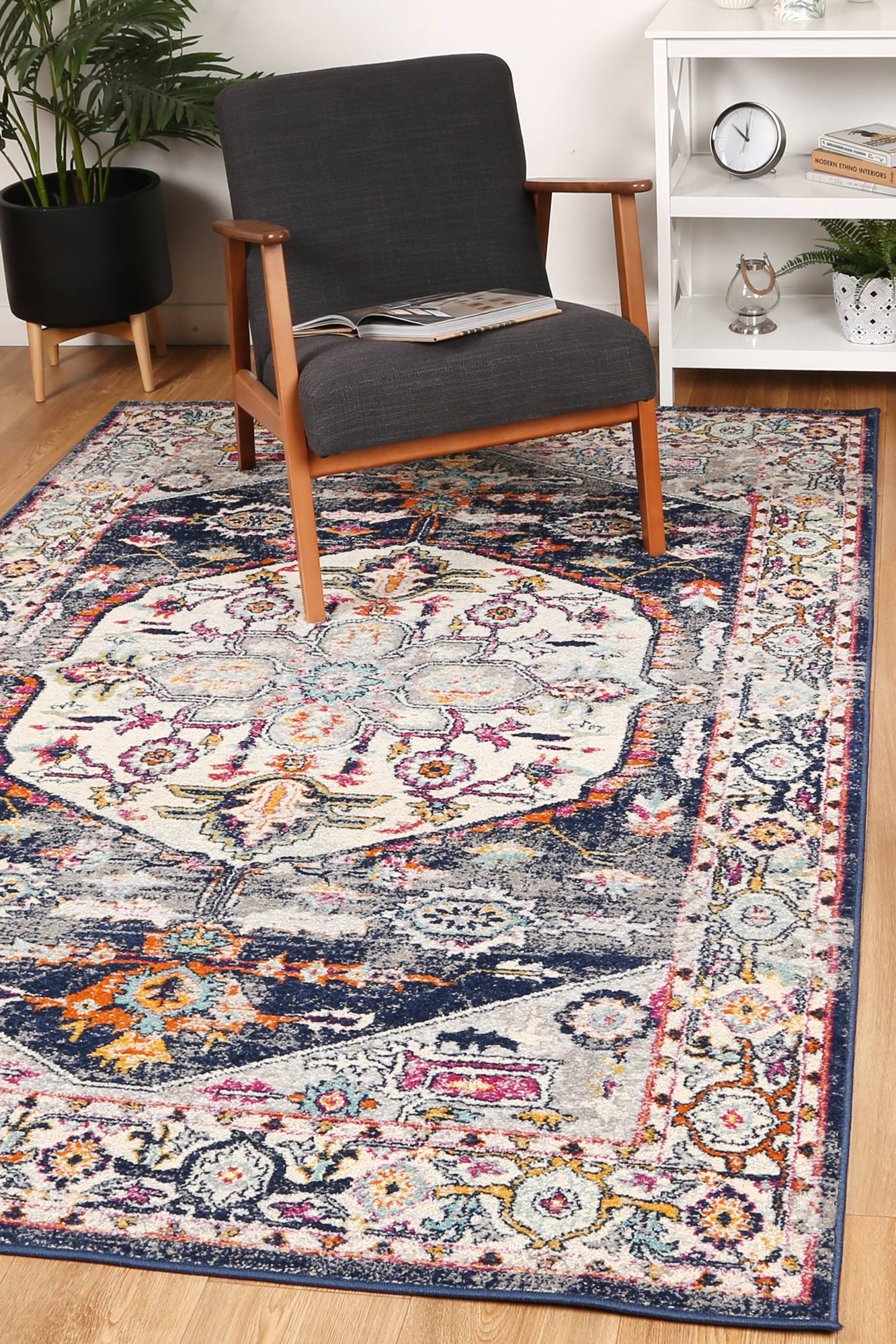 Iris 05 Navy Rug