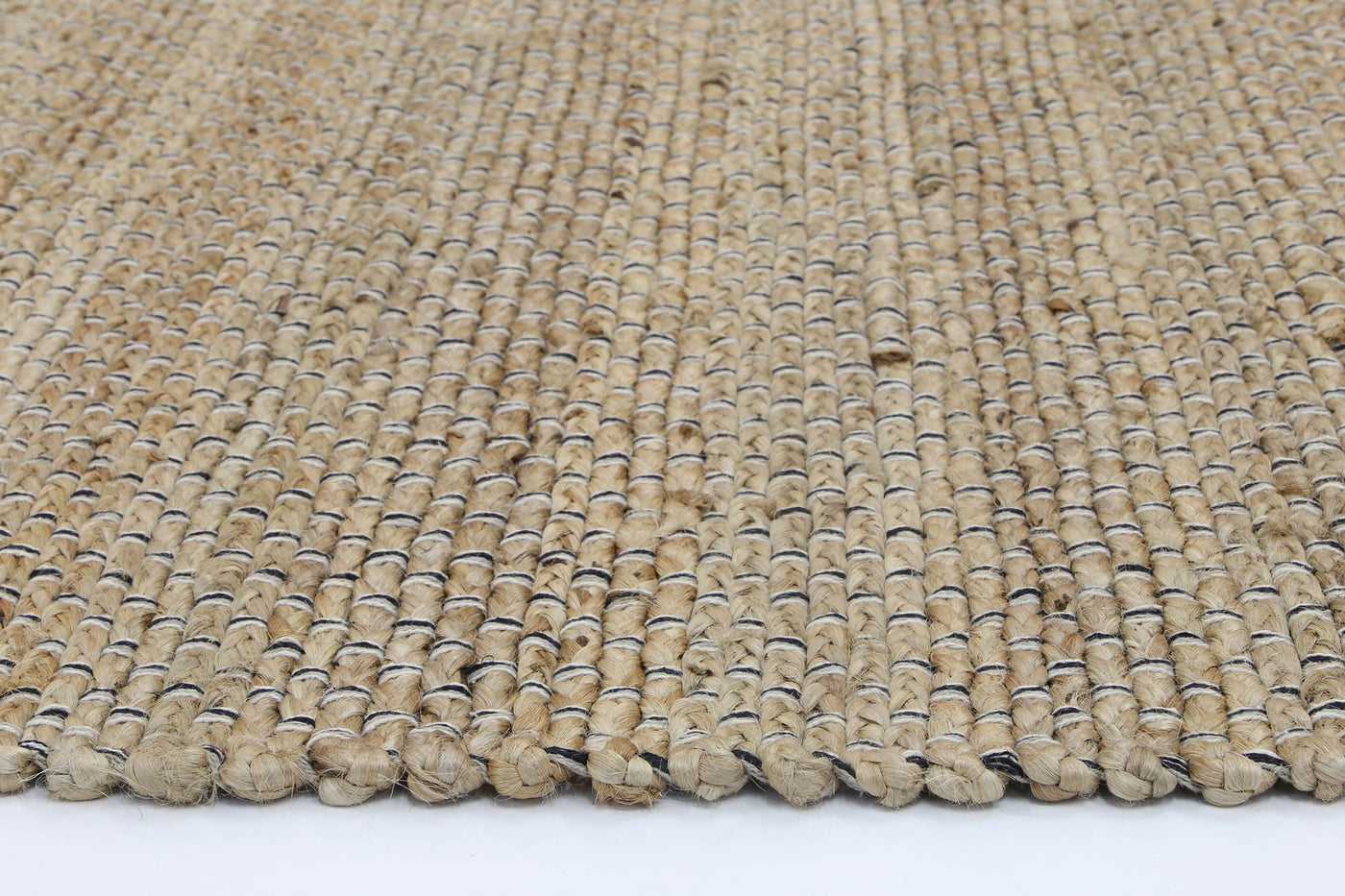 Azer Black Natural Basket Weave Jute Rug