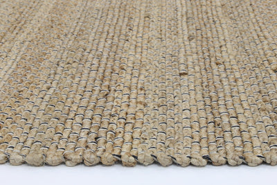 Azer Black Natural Basket Weave Jute Rug