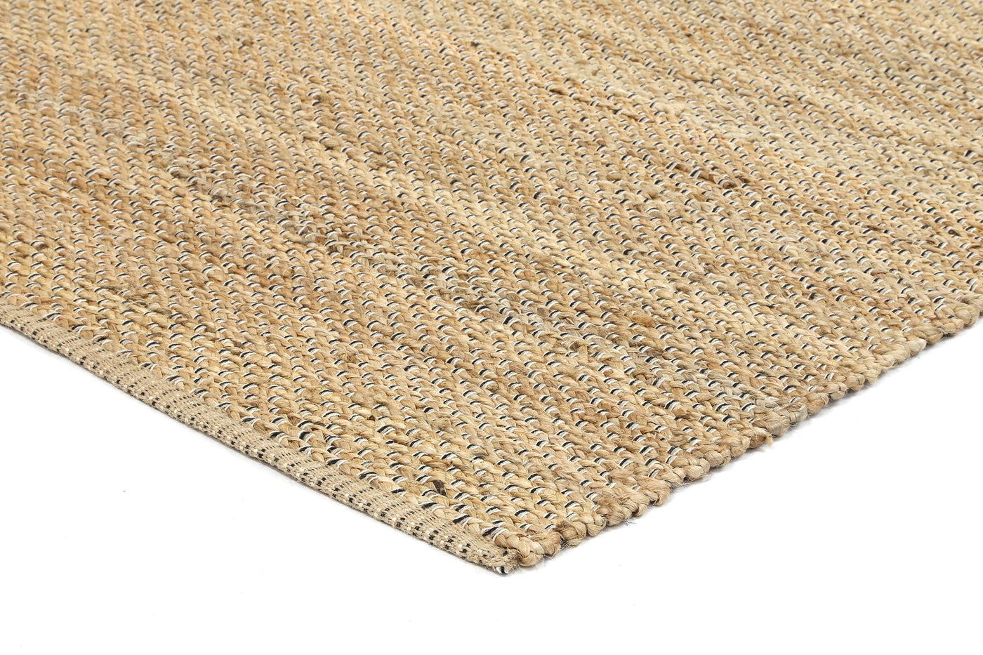 Azer Black Natural Basket Weave Jute Rug