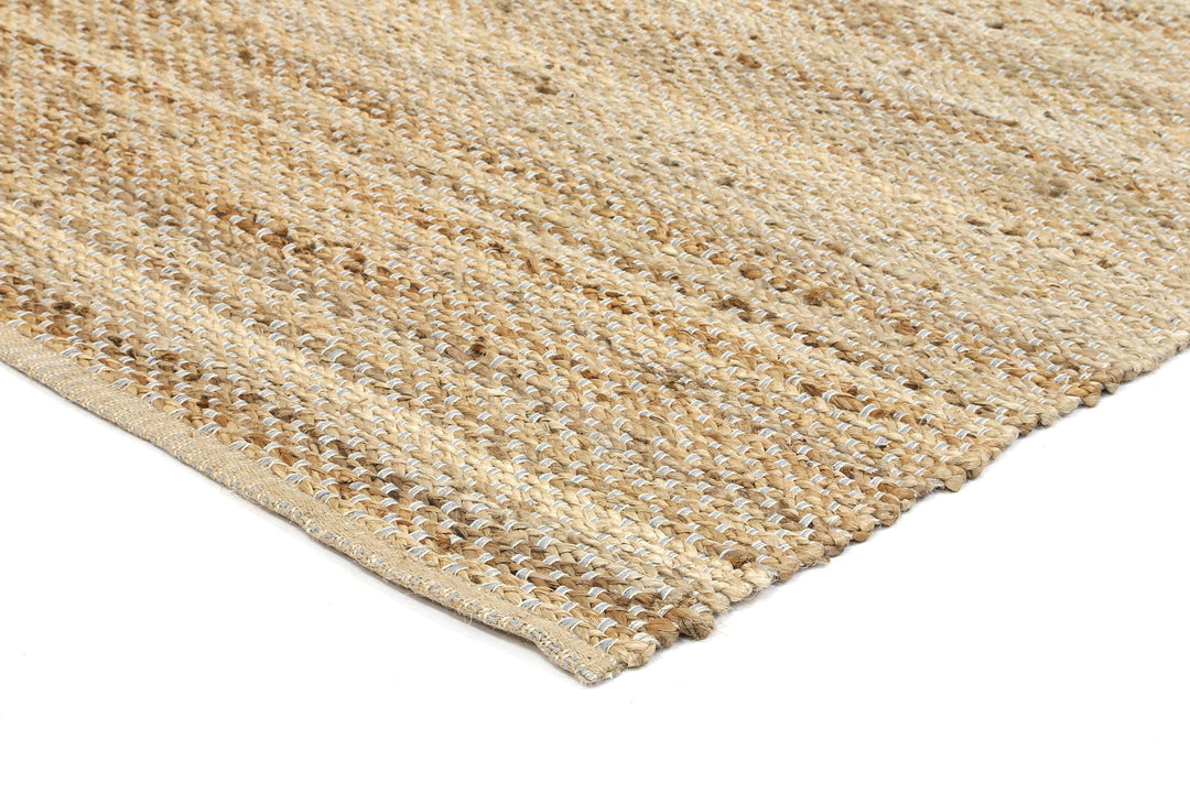 Azer Blue Natural Basket Weave Jute Rug