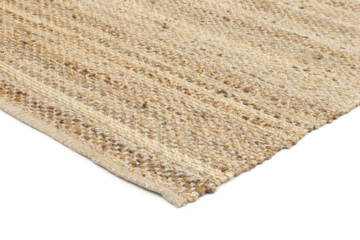 Azer Blue Natural Basket Weave Jute Rug