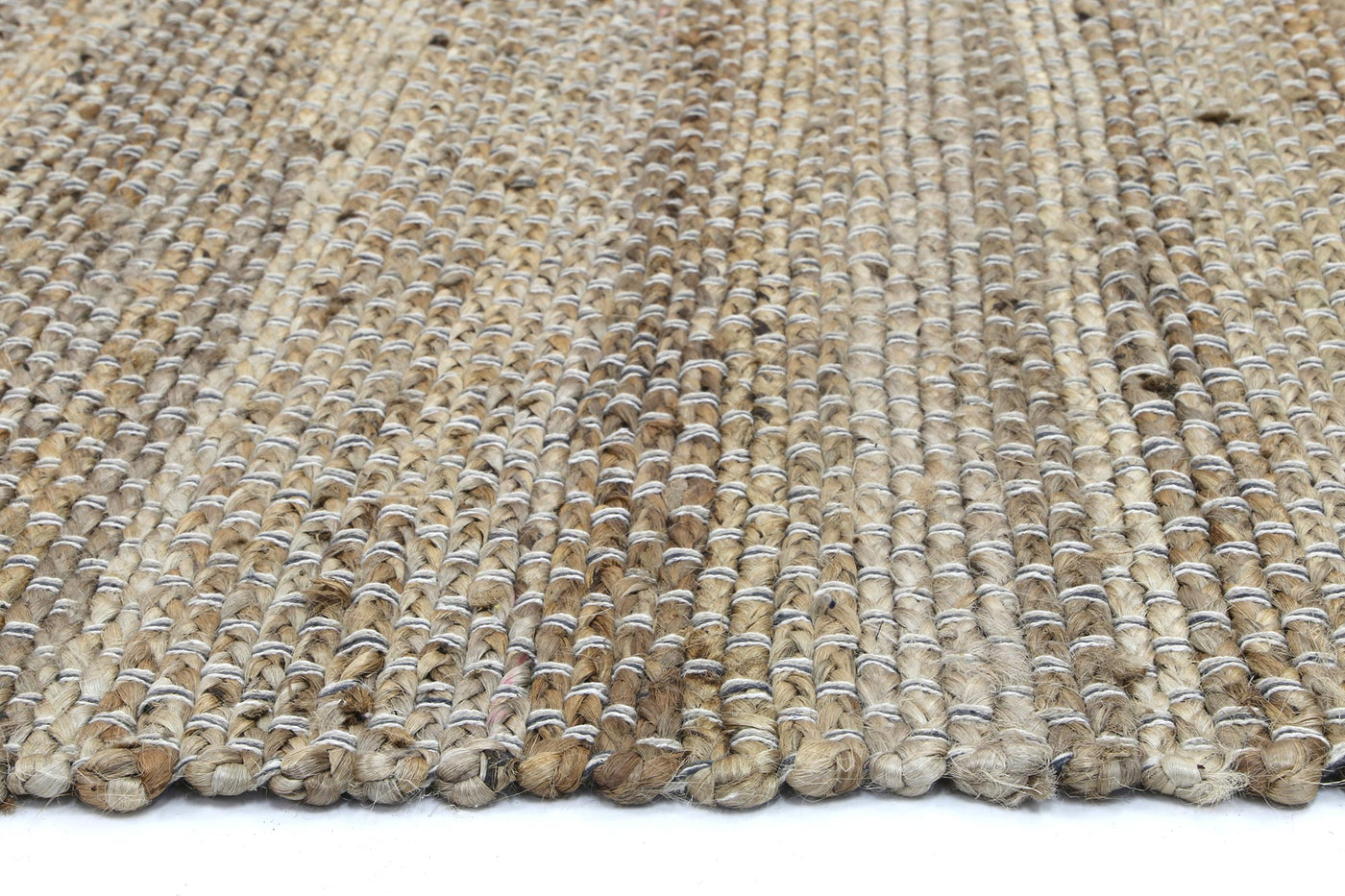 Azer Grey Natural Basket Weave Jute Rug